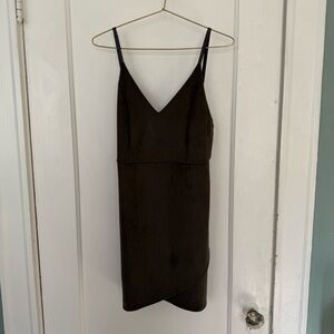 Blue Blush olive green mini dress